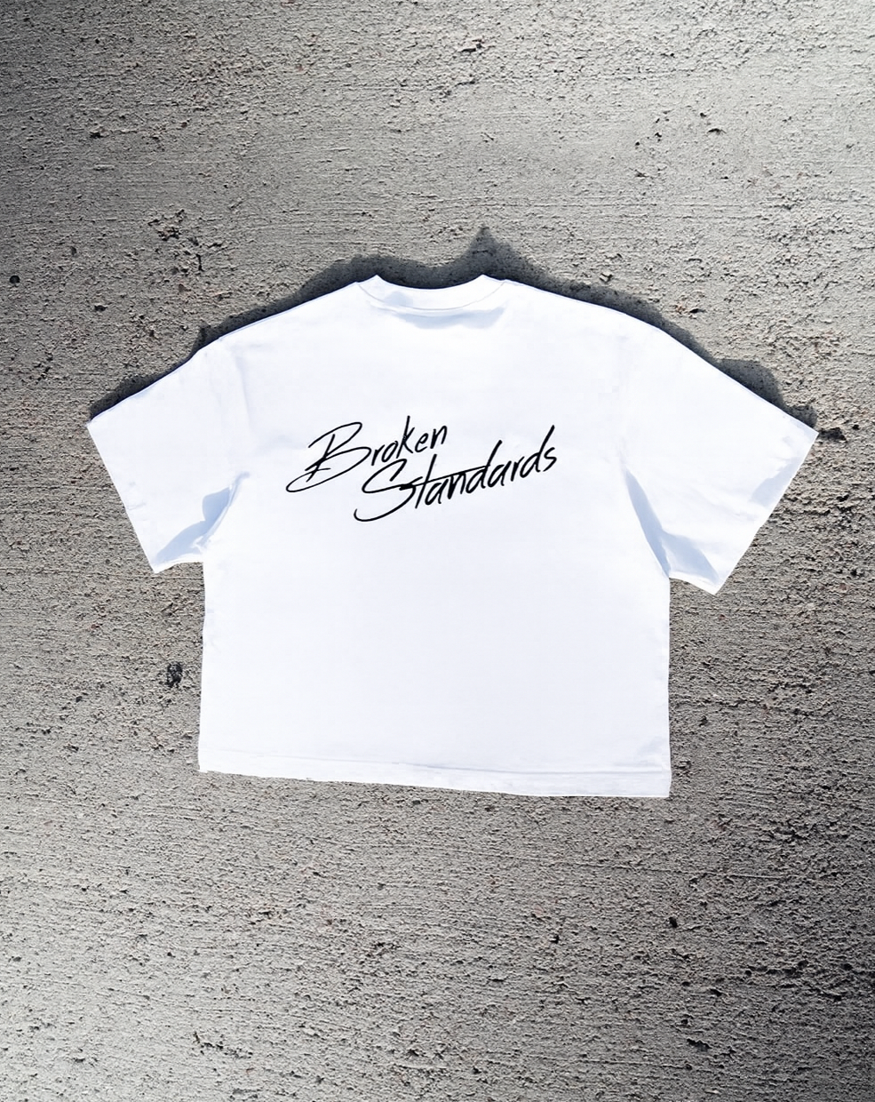 BS OVERSIZED CROPPED TEE - WHITE