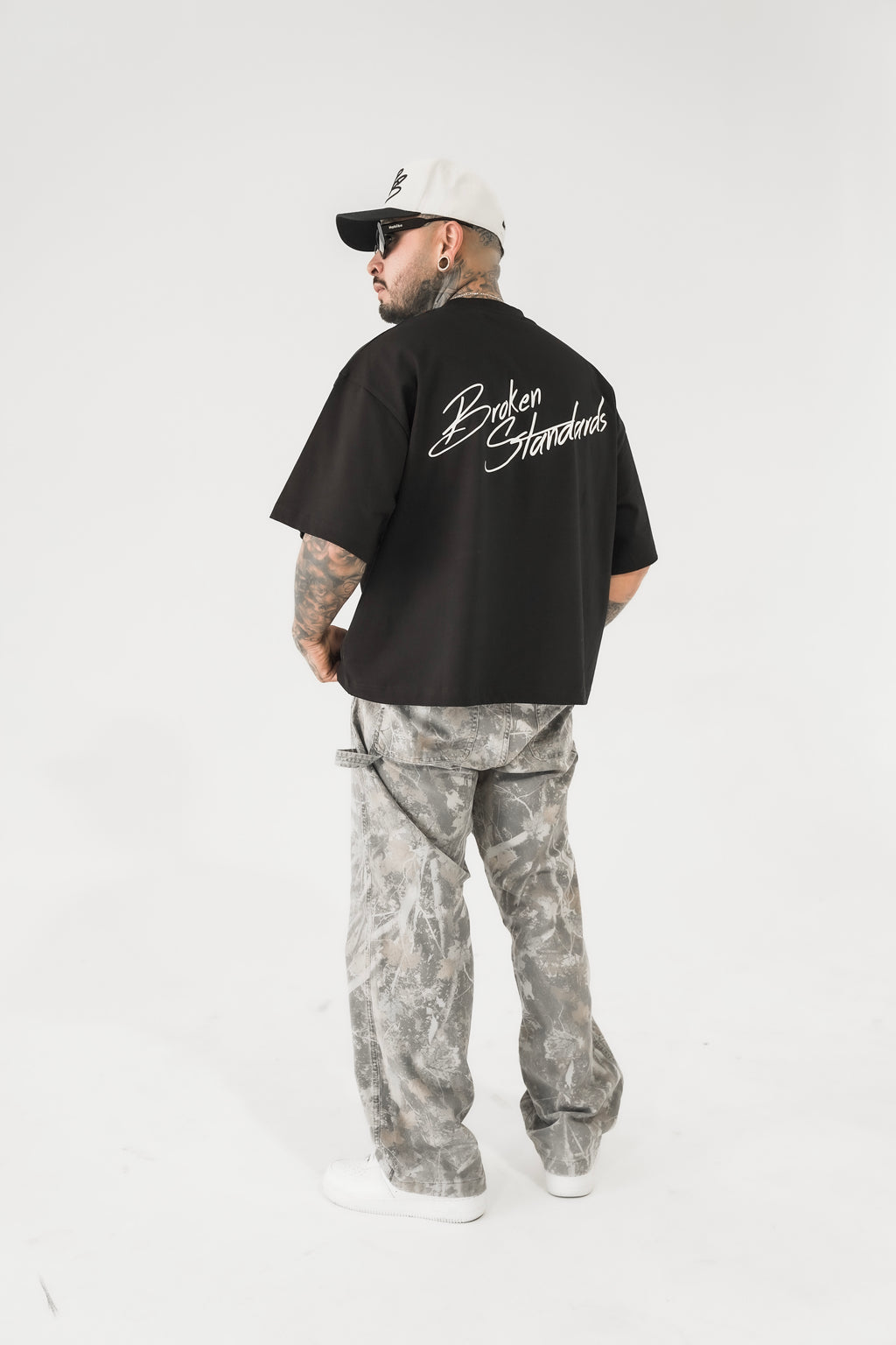 BS OVERSIZED CROPPED TEE - BLACK