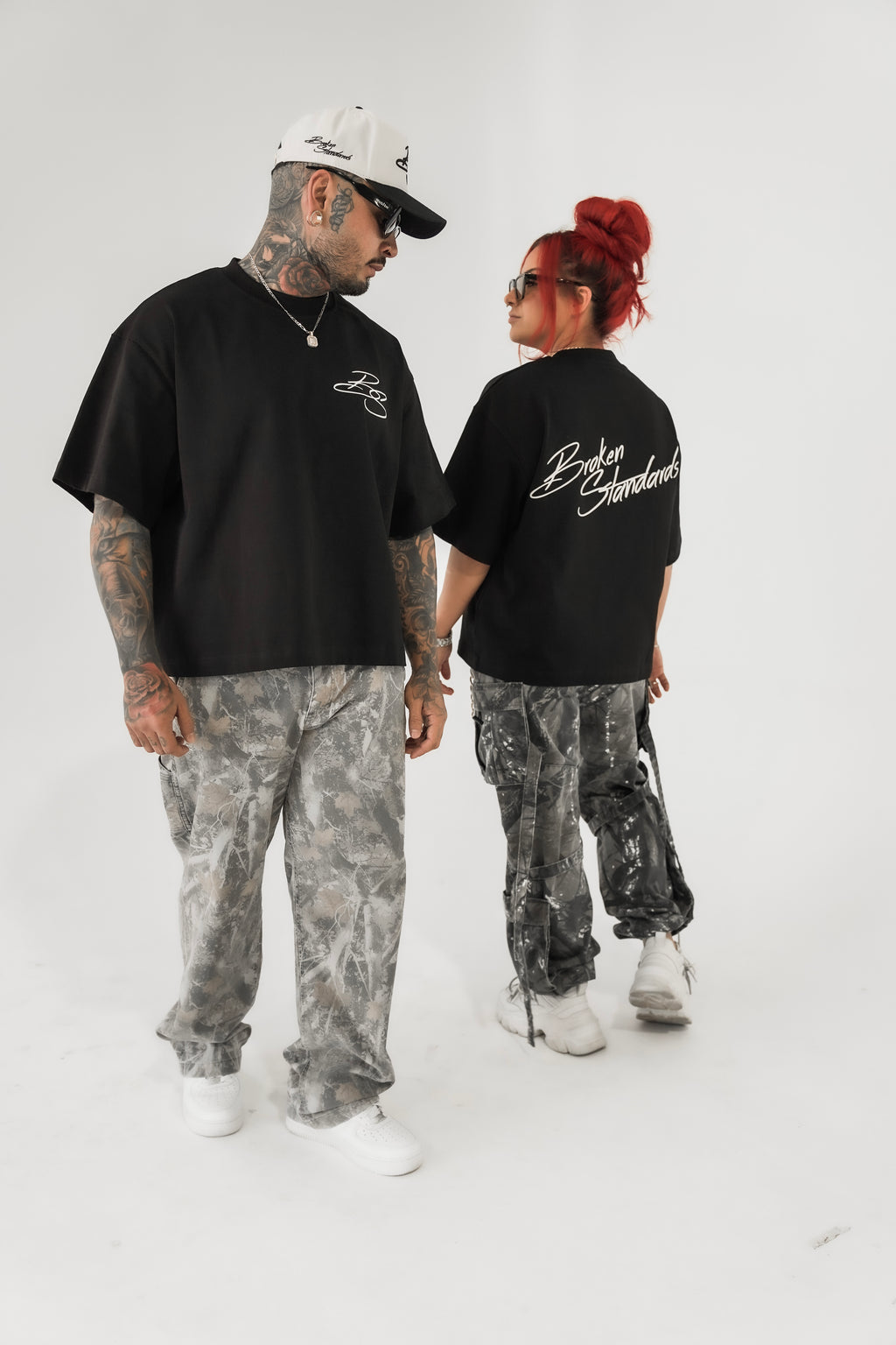 BS OVERSIZED CROPPED TEE - BLACK